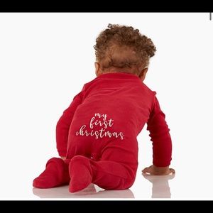 Pottery barn my first Christmas onesie